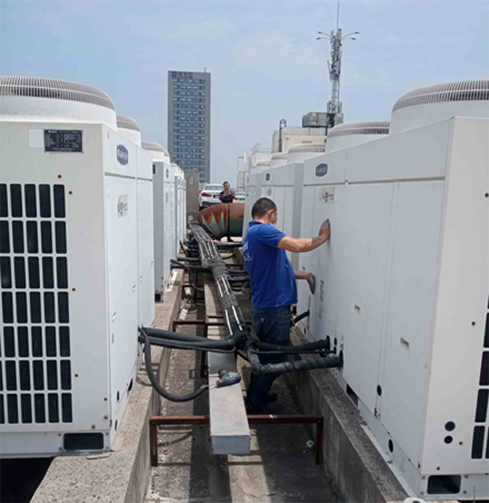 长寿中央空调制热和不制冷系统维修方法